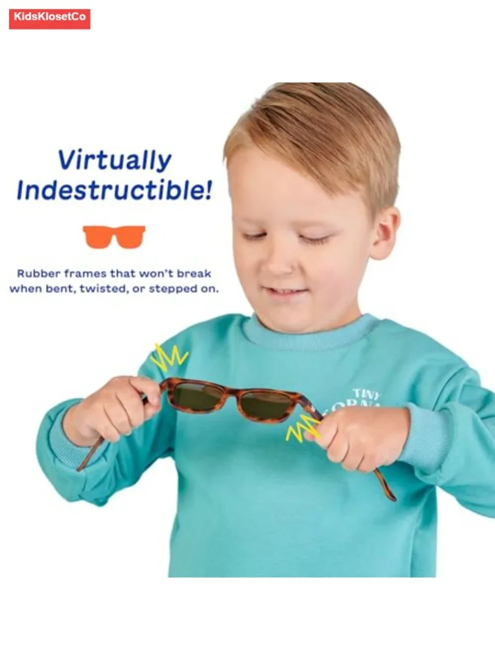 Baby & Toddler Sunglasses, 100% UV Protection, Shatter-Resistant, Flexible